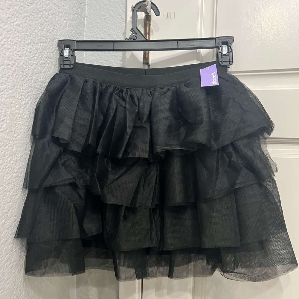 NWT Black Ruffled tutu style skirt
